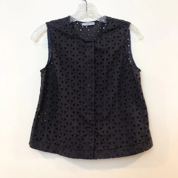 EQUIPMENT Femme Keyhole Button Down Tank Top XS - Picture 1 of 4